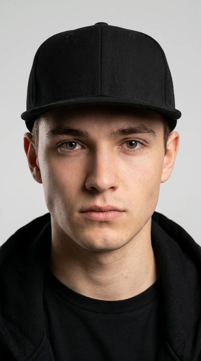 Кепка Snapback 5 клиньев чёрный